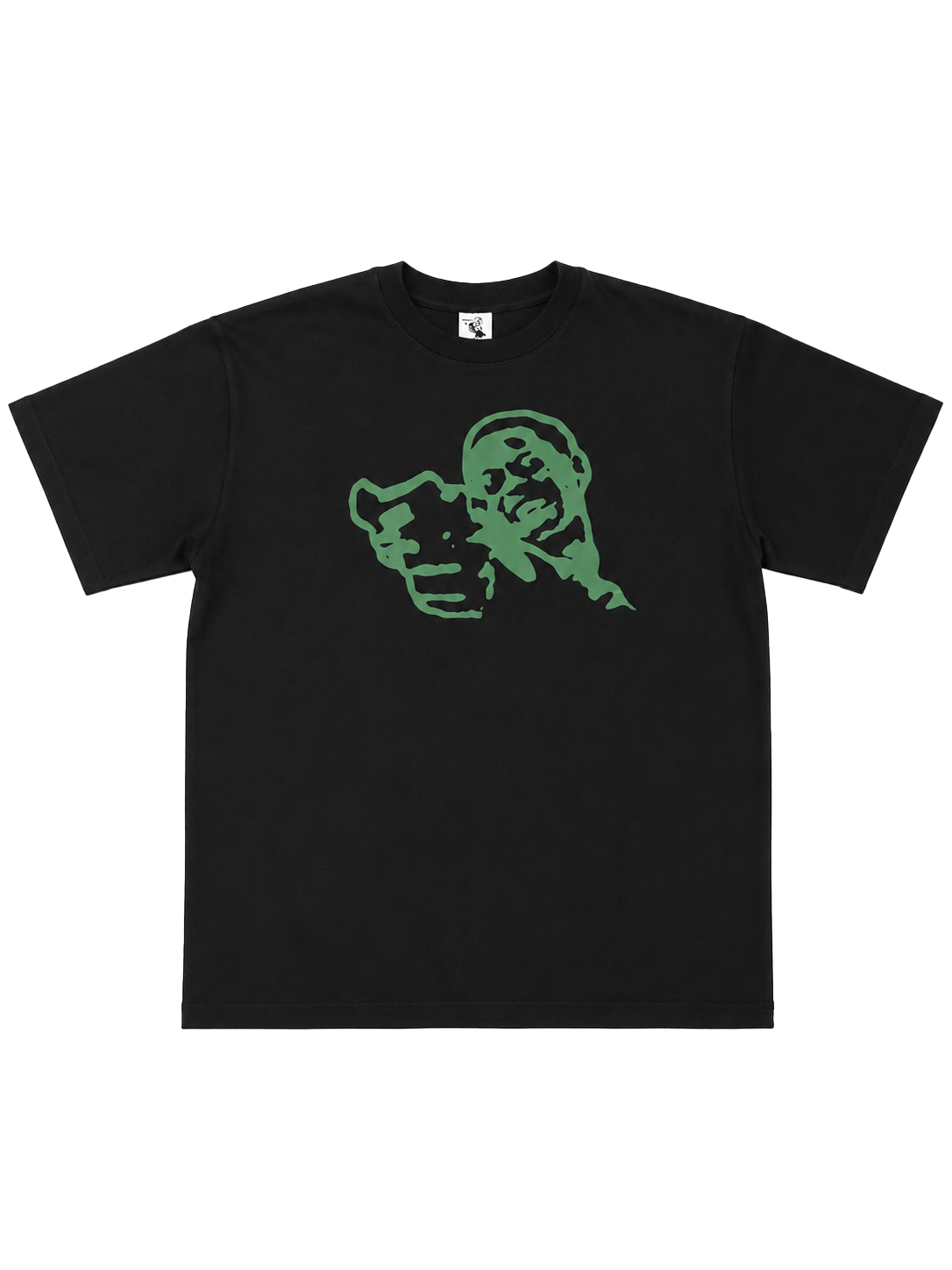 YAWS TEE BLACK/OLIVE GREEN