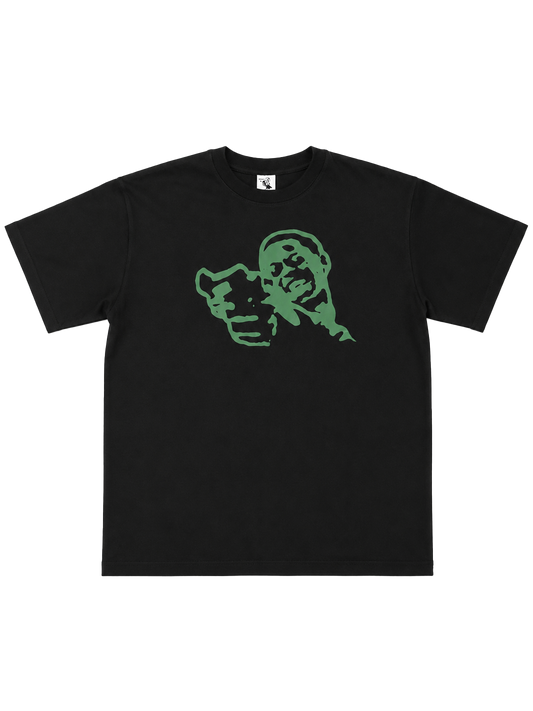 YAWS TEE BLACK/OLIVE GREEN