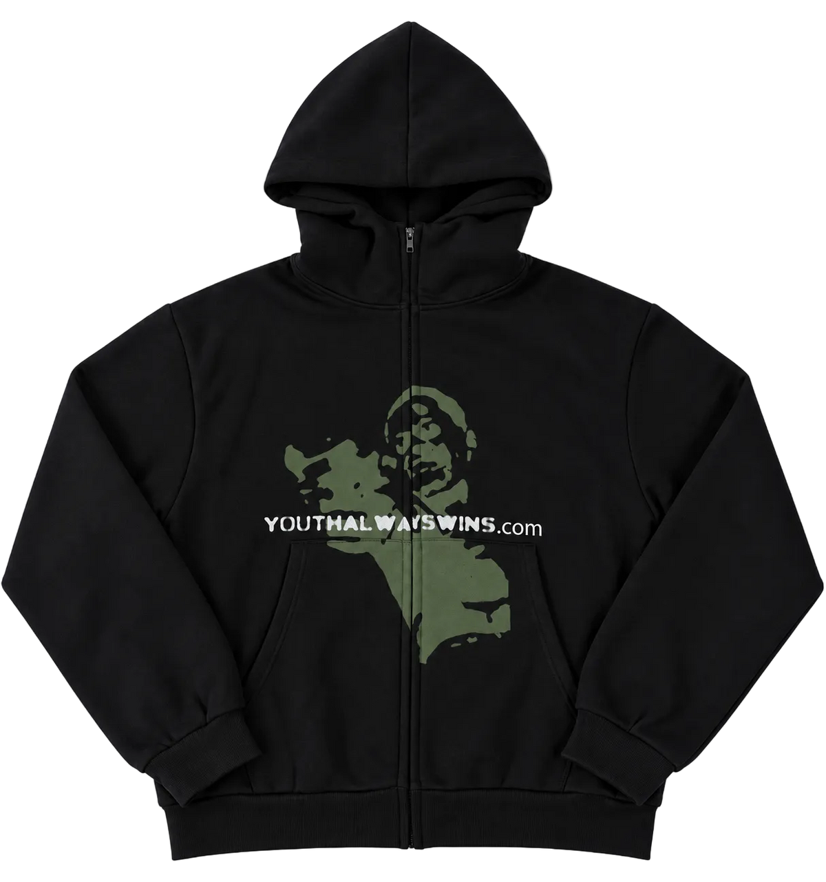 Black YAWS.comZip-Up G