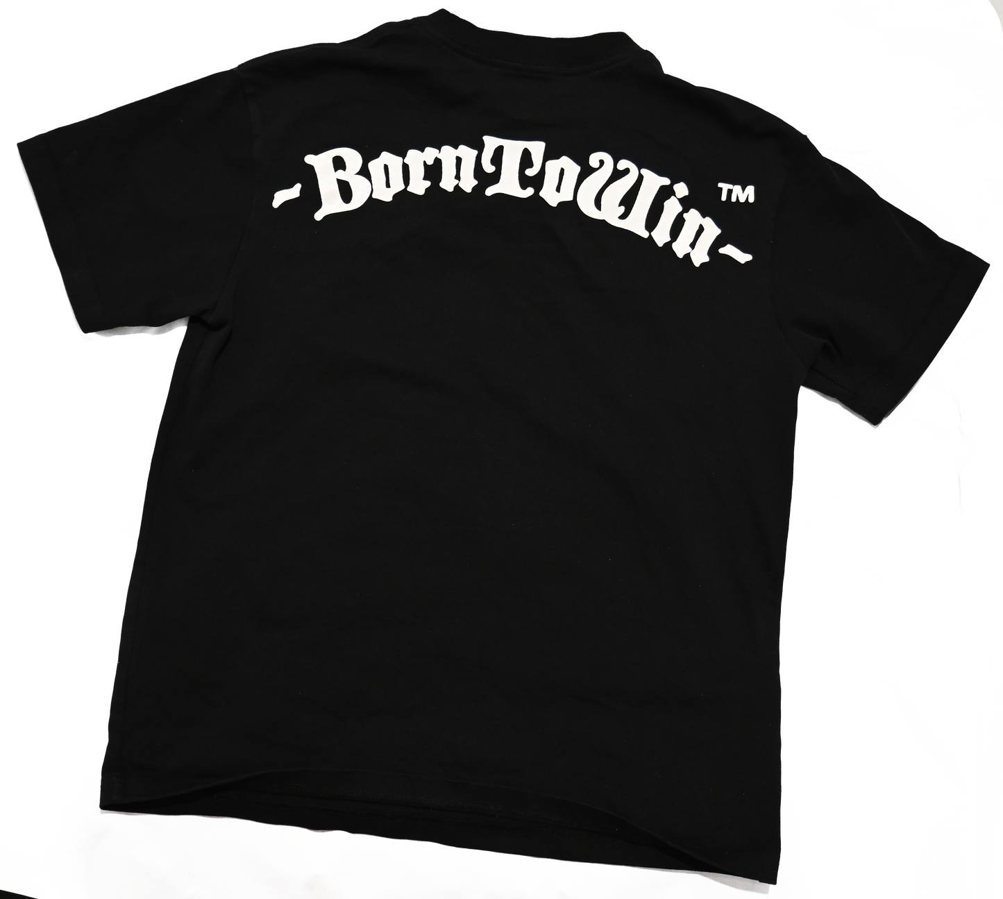 YAWS BLACK GRAPHIC TEE